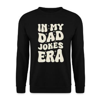 Dad Jokes Vatertag Papa Witze - Unisex Pullover - Schwarz - Vorne - Alina (178cm) & Michal (187cm)