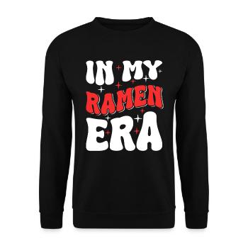 Ramen Suppe Nudeln Japanisches Essen - Unisex Pullover - Schwarz - Vorne - Alina (178cm) & Michal (187cm)