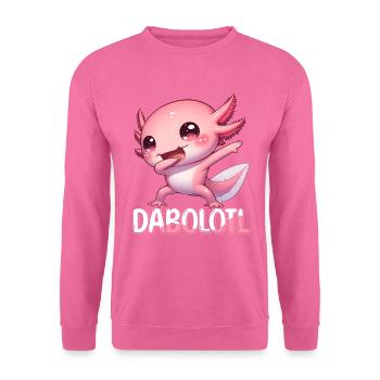 Dabbing Axolotl Dab Dance Dabolotl Drôle - Sweat-shirt Unisexe - rose - Devant