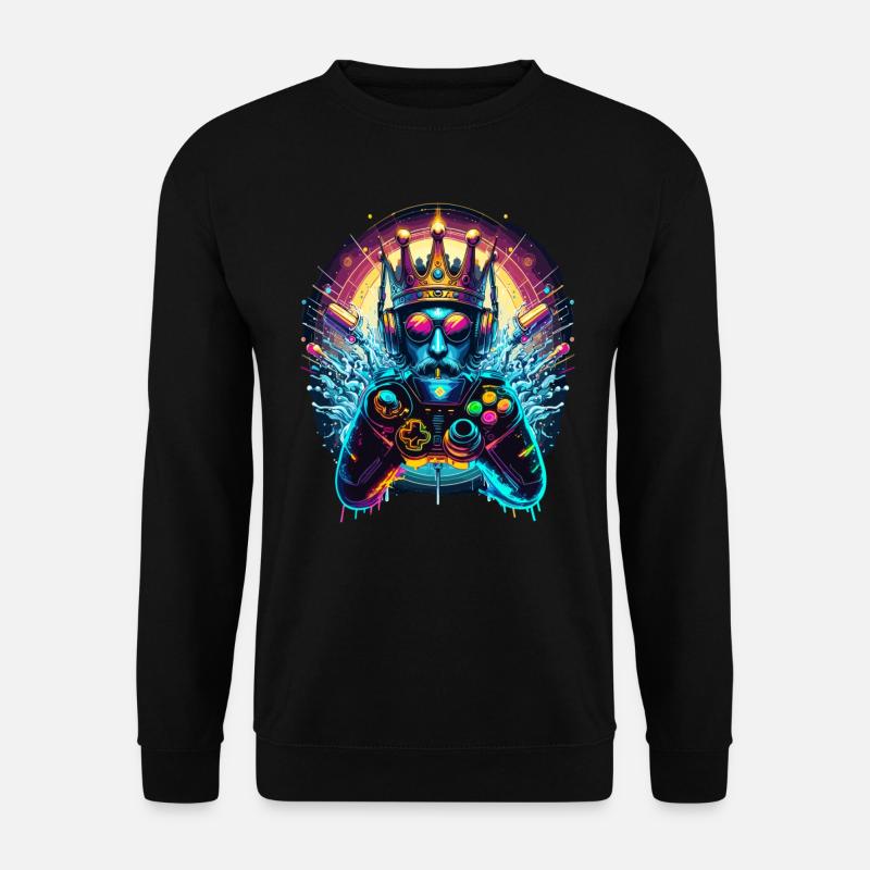 Gaming Throne – Game King - Unisex Sweatshirt - black