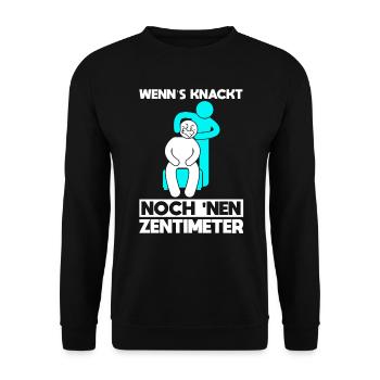 Physiotherapeuten Lustig Physiotherapie Humor - Unisex Pullover - Schwarz - Vorne - Alina (178cm) & Michal (187cm)