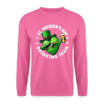St Patricks Day Irish Pub Biertrinker Irisch - Unisex Pullover - Pink - Vorne