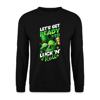 Boisson à la bière irlandaise de la Saint-Patrick Irlande - Sweat-shirt Unisexe - noir - Devant - Alina (178cm) & Michal (187cm)