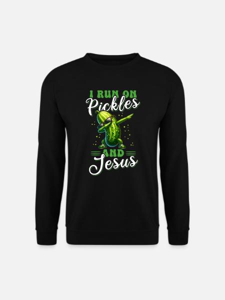 Concombre Jésus Foi Christ - Sweat-shirt Unisexe - noir