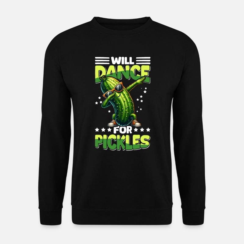 Funny Cucumber Cucumber Dabbing - Unisex Sweatshirt - black