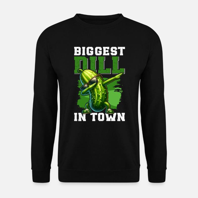 Dill Cucumber Funny Vegetarian - Unisex Sweatshirt - black