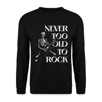 Rock and Roll Guitariste Guitare Musique - Sweat-shirt Unisexe - noir - Devant - Alina (178cm) & Michal (187cm)