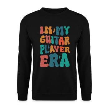 Guitare Guitariste Guitariste Rock and Roll Guitariste - Sweat-shirt Unisexe - noir - Devant - Alina (178cm) & Michal (187cm)