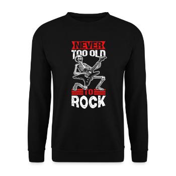 Guitarist Rock and Roll Guitar Rock Music - Unisex Sweatshirt - black - Front - Alina (178cm) & Michal (187cm)