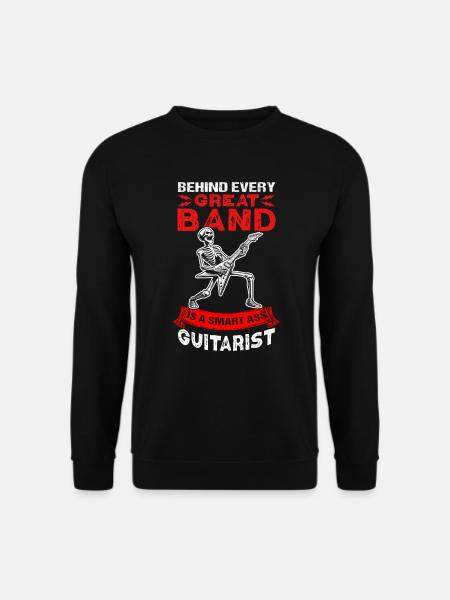 Guitariste, groupe de rock, musique rock, Gitzarre - Sweat-shirt Unisexe - noir