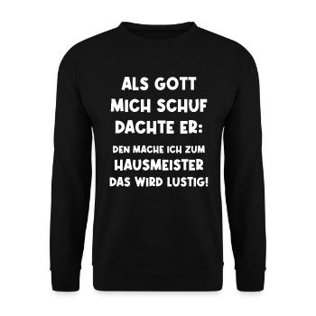 Caretaker Facility Manager - Unisex Sweatshirt - black - Front - Alina (178cm) & Michal (187cm)