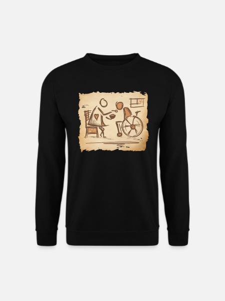 Altenpflegerin, Betreuerin, Pflegerin -Vintage Art - Unisex Pullover - Schwarz