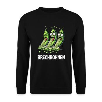 Haricots verts Haricots Jardinier Jardin - Sweat-shirt Unisexe - noir - Devant - Alina (178cm) & Michal (187cm)