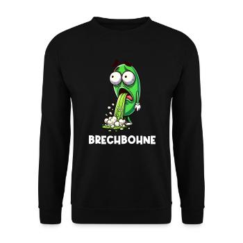 Vome Bean Garden Funny Beans Jardinier - Sweat-shirt Unisexe - noir - Devant - Alina (178cm) & Michal (187cm)