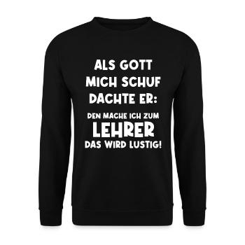 Enseignant Drôle d’école d’enseignant - Sweat-shirt Unisexe - noir - Devant - Alina (178cm) & Michal (187cm)