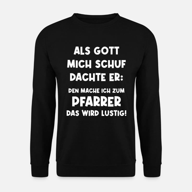 Pfarrer Priester Kirche Christlich Vikar - Unisex Pullover - Schwarz
