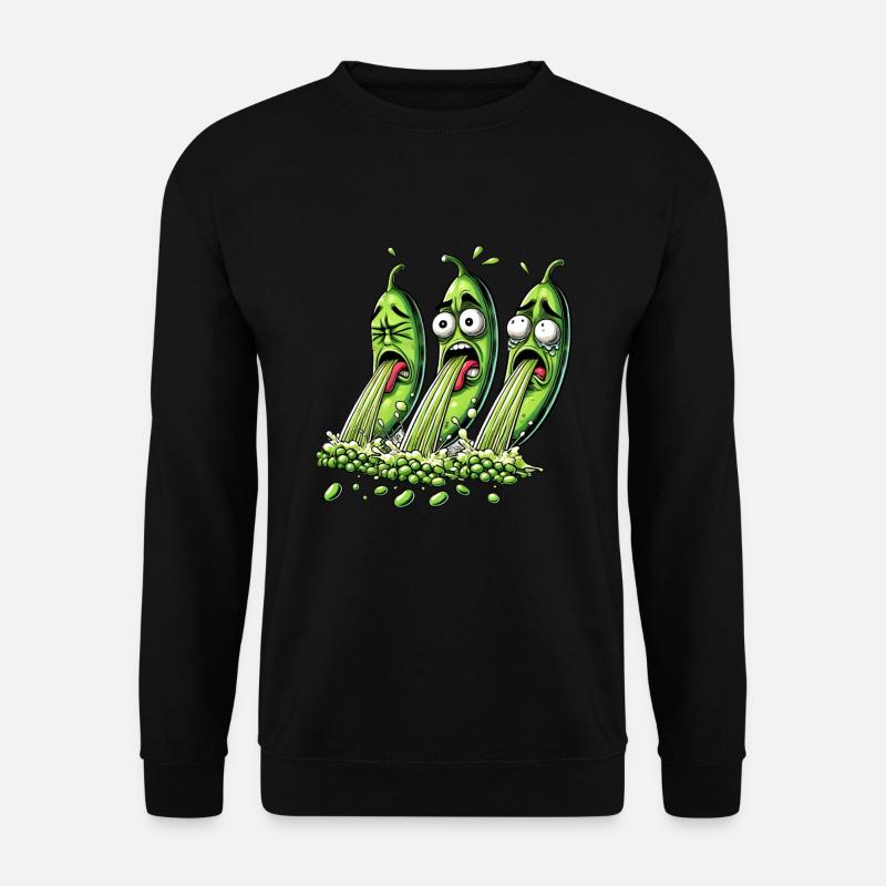 Gärtner lustig Garten Brechbohnen Bohnen - Unisex Pullover - Schwarz