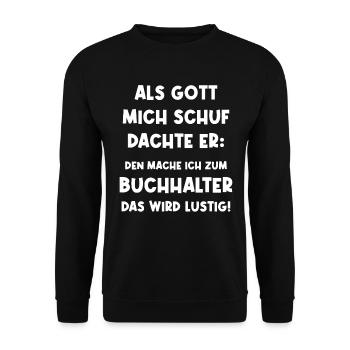 Accountant Accounting Financial Accounting - Unisex Sweatshirt - black - Front - Alina (178cm) & Michal (187cm)