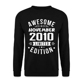 November 2010 Gift Idea Legend November 2010 - Unisex Sweatshirt - black - Front - Alina (178cm) & Michal (187cm)