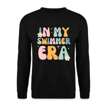 In My Swimmer Era - Swim Swimmers Swimming Pool - Unisex Sweatshirt - black - Front - Alina (178cm) & Michal (187cm)