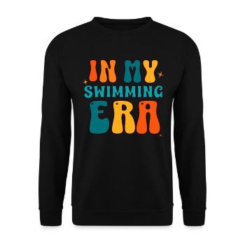 À mon époque de natation - nageur nageur piscine - Sweat-shirt Unisexe - noir - Devant - Alina (178cm) & Michal (187cm)