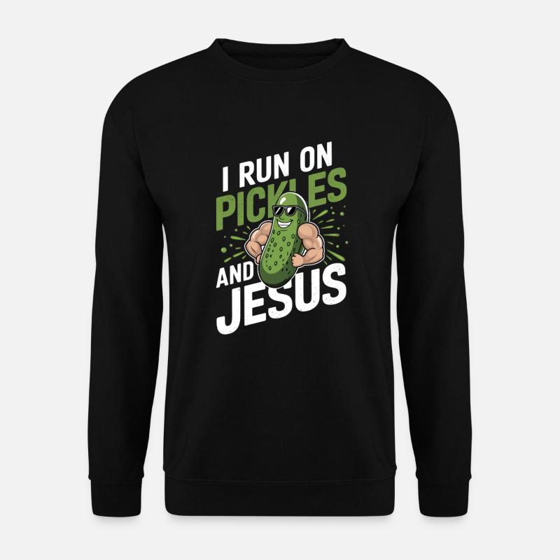Concombre Jésus Foi Chrétien - Sweat-shirt Unisexe - noir