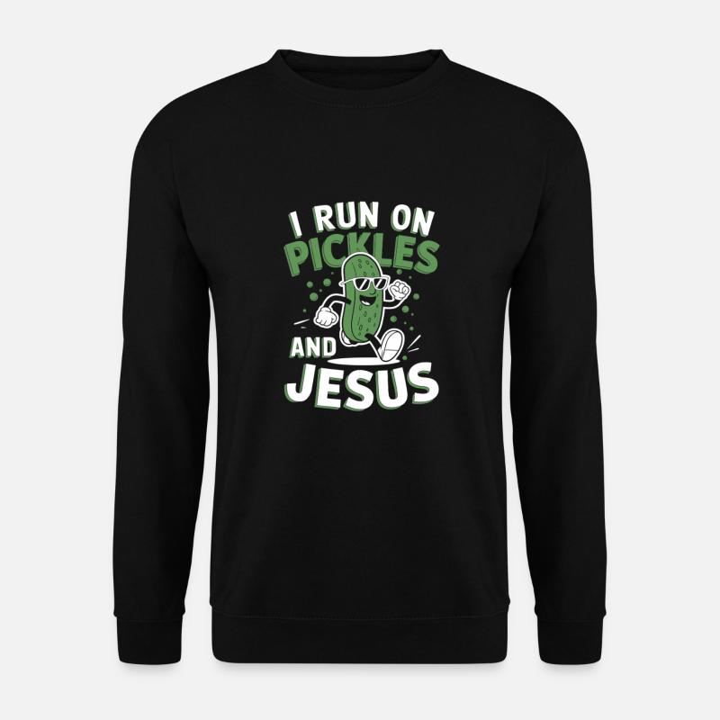 Concombre Jésus Foi Chrétien - Sweat-shirt Unisexe - noir