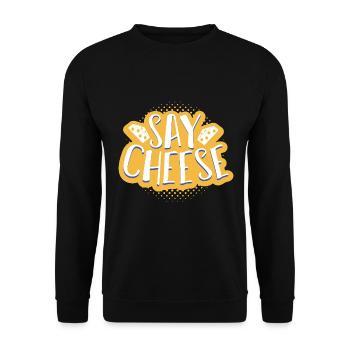 Fromage - Sweat-shirt Unisexe - noir - Devant - Alina (178cm) & Michal (187cm)