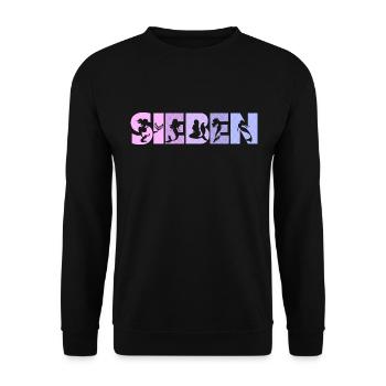 Geburtstag Mädchen 7 Jahre alt Nixe Meerjungfrau - Unisex Pullover - Schwarz - Vorne - Alina (178cm) & Michal (187cm)