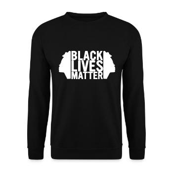 Black History Month Black History - Unisex Sweatshirt - black - Front - Alina (178cm) & Michal (187cm)