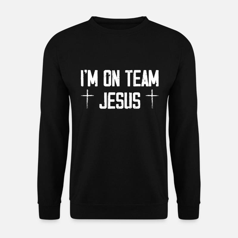 I'm On Team Jesus - Unisex Sweatshirt - black