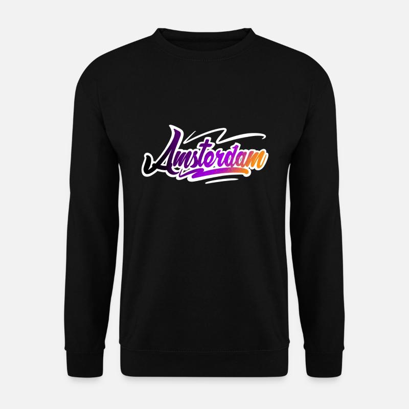 Amsterdam - Unisex Pullover - Schwarz