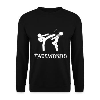 Taekwondo - Unisex Sweatshirt - black - Front - Alina (178cm) & Michal (187cm)