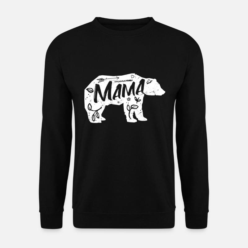 Mama Ourse - Sweat-shirt Unisexe - noir