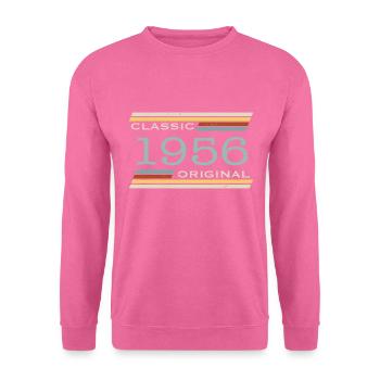 Jahrgang 1956, Klassisch, Original - Unisex Pullover - Pink - Vorne