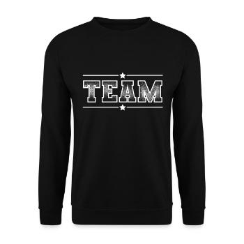 Équipe - Sweat-shirt Unisexe - noir - Devant - Alina (178cm) & Michal (187cm)
