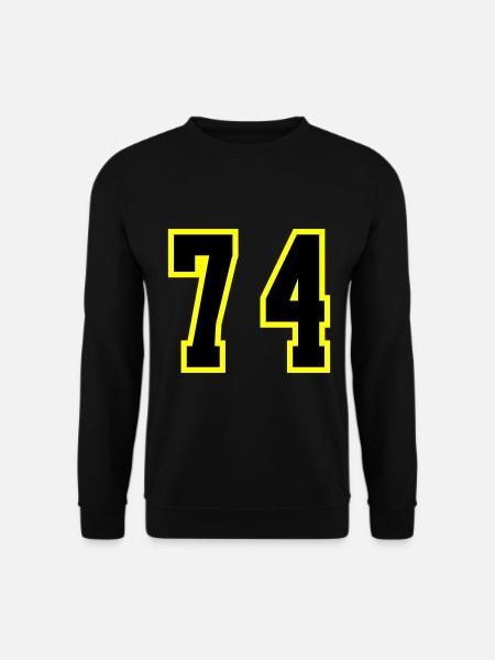 74 Number Jersey - Unisex Sweatshirt - black