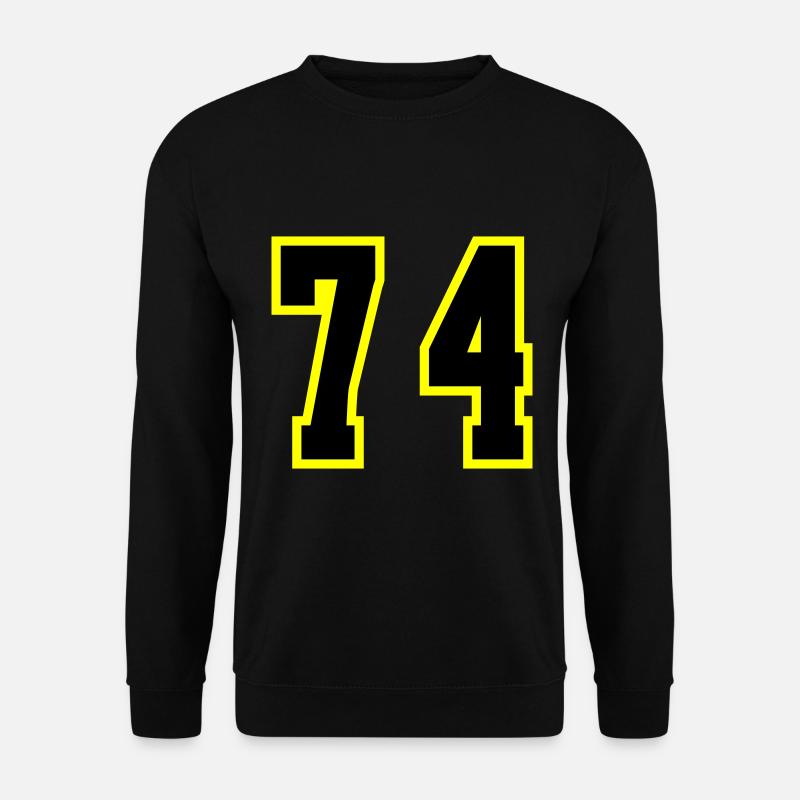 Maillot à 74 numéros - Sweat-shirt Unisexe - noir