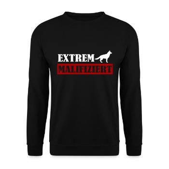 Malifiziert Belgian Malinois IGP Hundesport Hunde - Unisex Pullover - Schwarz - Vorne - Alina (178cm) & Michal (187cm)