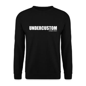UNDERCUSTOM - Unisex Sweatshirt - black - Front - Alina (178cm) & Michal (187cm)