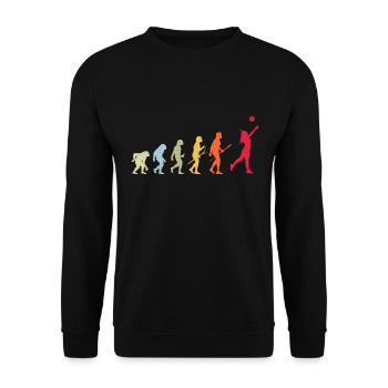 Volleyball Evolution - Unisex Pullover - Schwarz - Vorne - Alina (178cm) & Michal (187cm)