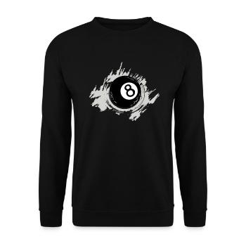 billard - Sweat-shirt Unisexe - noir - Devant - Alina (178cm) & Michal (187cm)