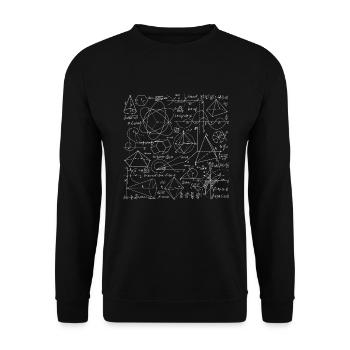 mathematician - Unisex Sweatshirt - black - Front - Alina (178cm) & Michal (187cm)