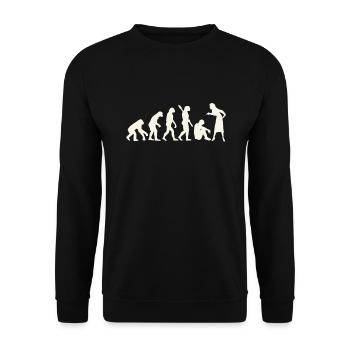 célibataire - Sweat-shirt Unisexe - noir - Devant - Alina (178cm) & Michal (187cm)