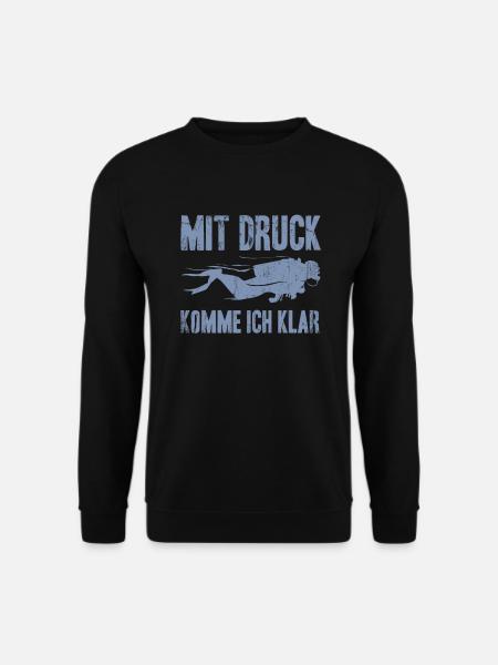 Tauchen Tauchlehrer Taucher Unterwasser - Unisex Pullover - Schwarz