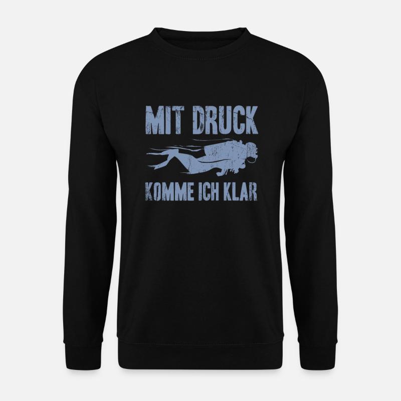 Tauchen Tauchlehrer Taucher Unterwasser - Unisex Pullover - Schwarz