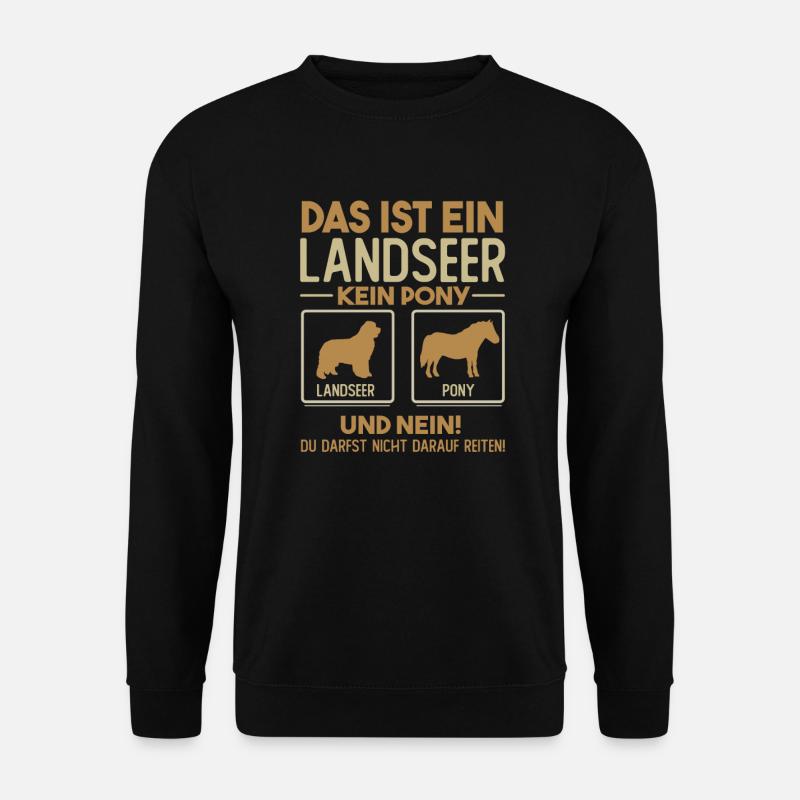 Hunde Haustier Pony Hundebesitzer Hundefreund - Unisex Pullover - Schwarz