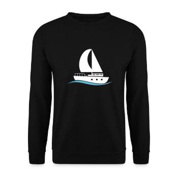 navigation à voile - Sweat-shirt Unisexe - noir - Devant - Alina (178cm) & Michal (187cm)