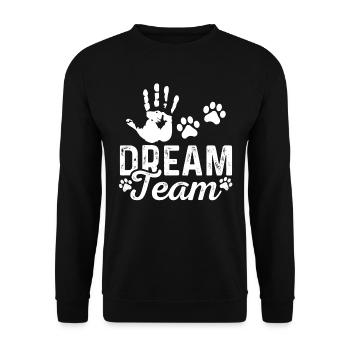 Chiens animaux propriétaires de chiens - Sweat-shirt Unisexe - noir - Devant - Alina (178cm) & Michal (187cm)