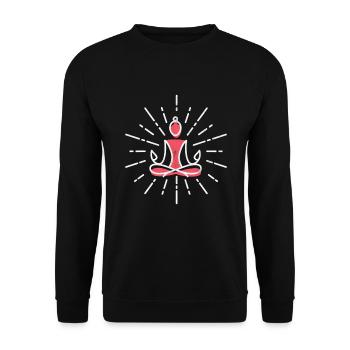 Méditer la spiritualité méditation spirituelle - Sweat-shirt Unisexe - noir - Devant - Alina (178cm) & Michal (187cm)